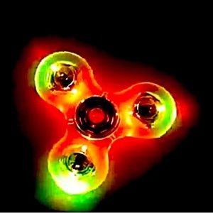 Glowy FIDGET SPINNER | Multicolor LED Lightshow | 3 speed settings | toy